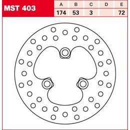 Brzdový kotouč MST403
