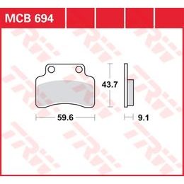 Brzdové destičky MCB694