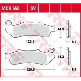 Brzdové destičky MCB658SV