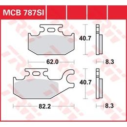 Brzdové destičky MCB787SI