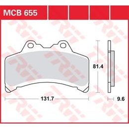 Brzdové destičky MCB655