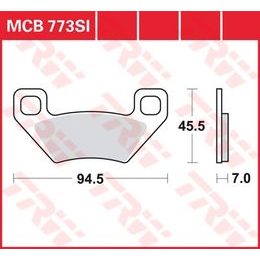 Brzdové destičky MCB773SI