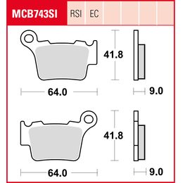 Brzdové destičky MCB743EC