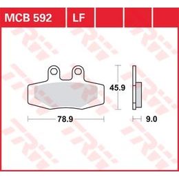 Brzdové destičky MCB592