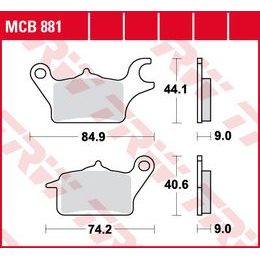 Brzdové destičky MCB881