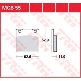 Brzdové destičky MCB055