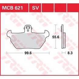 Brzdové destičky MCB621