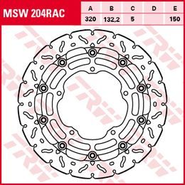 Brzdový kotouč plovoucí MSW204RAC