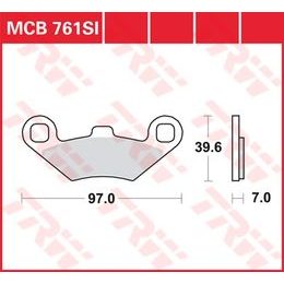 Brzdové destičky MCB761SI