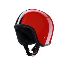 Moto helma RB-680 / červená, replica DDR moped