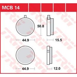 Brzdové destičky MCB014