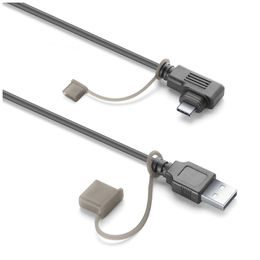 Napájecí kabel pro Interphone Ridesync 5,5“, USB-C / USB-A