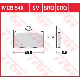 Brzdové destičky MCB540SRQ