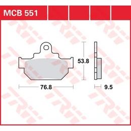 Brzdové destičky MCB551