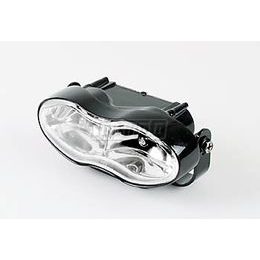 SHIN YO High beam and front fog lamp, black, clear glass, 2x H3 55W