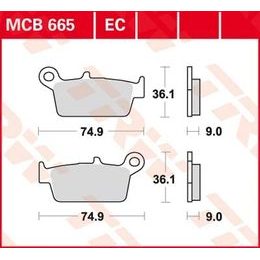 Brzdové destičky MCB665EC