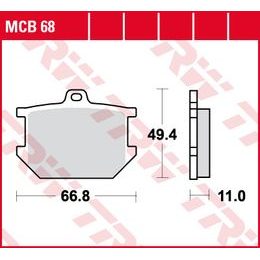 Brzdové destičky MCB068