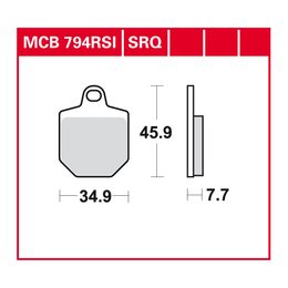 Brzdové destičky MCB794RSI