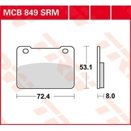 Brzdové destičky MCB849SRM