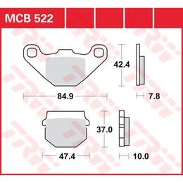 Brzdové destičky MCB522