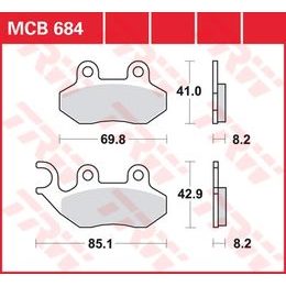 Brzdové destičky MCB684
