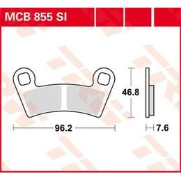 Brzdové destičky MCB855SI