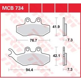 Brzdové destičky MCB734