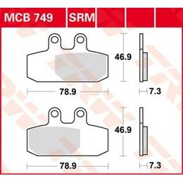 Brzdové destičky MCB749SRM