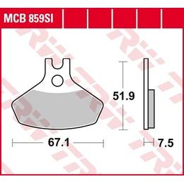 Brzdové destičky MCB859SI