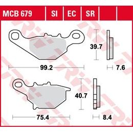 Brzdové destičky MCB679EC