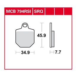 Brzdové destičky MCB794SRQ
