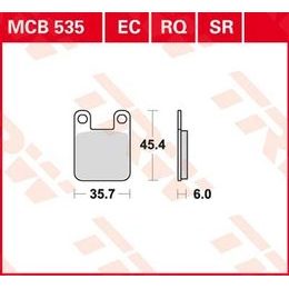 Brzdové destičky MCB535EC