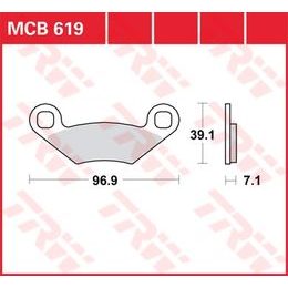Brzdové destičky MCB619