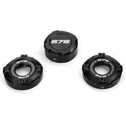 Kryty předních tlumičů a středové matky na horní brýle / 675SR-R - 675NK