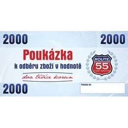 Dárková poukázka v hodnotě 2.000 Kč