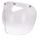 Plexi BUBBLE čiré pro JET přilby s patentkami