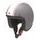 Moto helma RB-754 HOT ROD / matná šedá - bílá