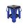 BikeTek PRO MX stojan -modrý "YAMAHA"