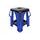 BikeTek PRO MX stojan -modrý "YAMAHA"