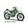 Model KAWASAKI KLX 250 SR 1:18 - green