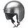 Moto helma RB-765 METAL FLAKE / šedá třpytivá metalíza