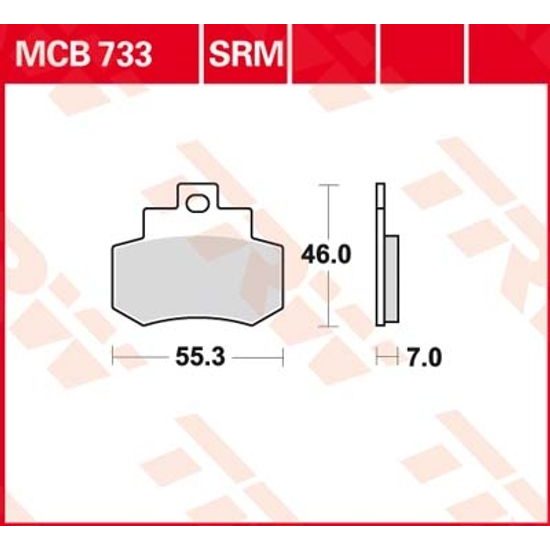 Brzdové destičky MCB733SRM