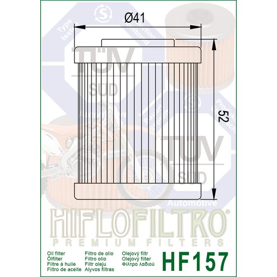 Olejový filtr HF157 KTM