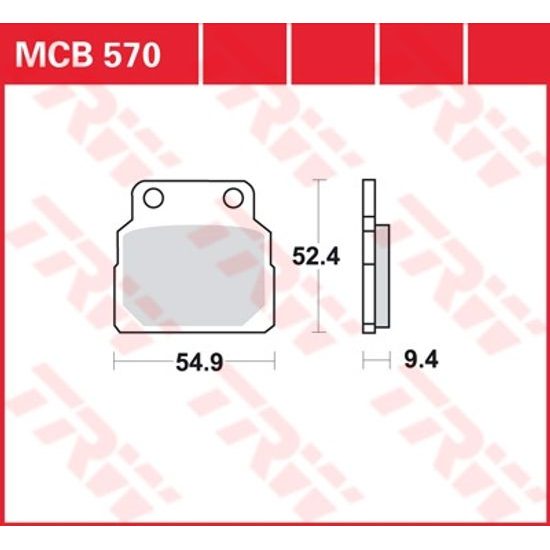 Brzdové destičky MCB570