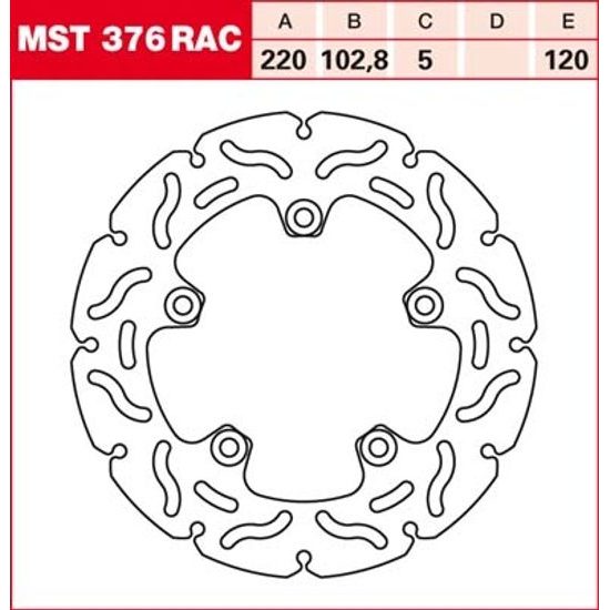 Brzdový kotouč MST376RAC