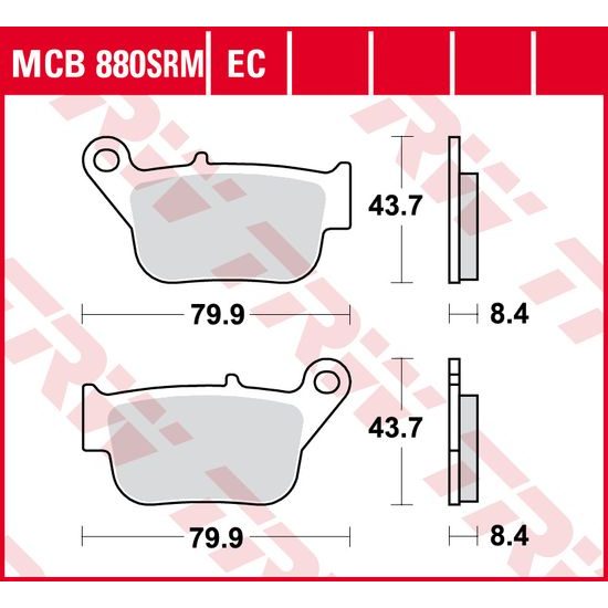 Brzdové destičky MCB880SRM