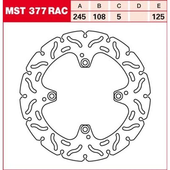Brzdový kotouč MST377RAC