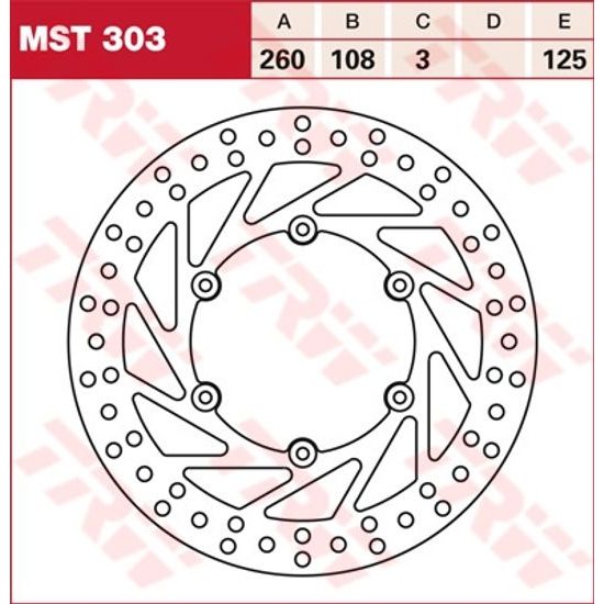 Brzdový kotouč MST303