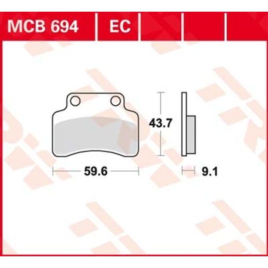 Brzdové destičky MCB694EC