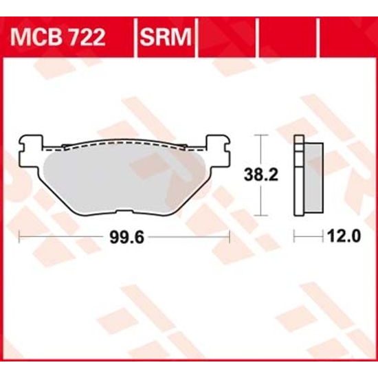 Brzdové destičky MCB722SRM